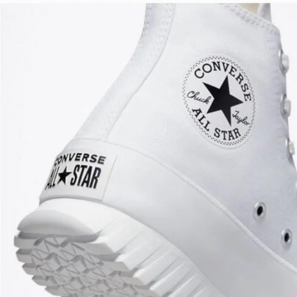 CONVERSE CHUCK TAYLOR ALL STAR LUGGED CANVAS 2.0 WHITE HI-TOP SNEAKERS s… - Picture 6 of 17